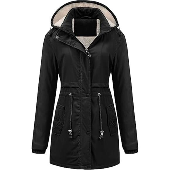 Women's Mid-Length Parka – Winter Outerwear Jacket, - Picture 3 of 8